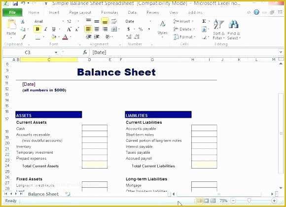 Personal Balance Sheet Template Excel Free Download Of Excel Sheet format – Rightarrow Template Database