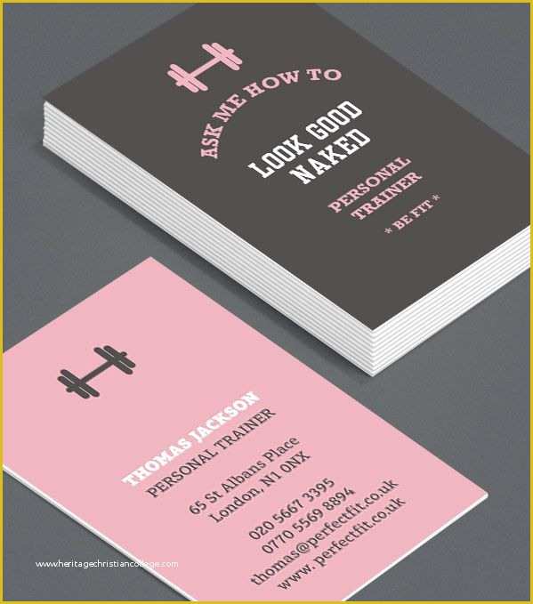 Personal Cards Templates Free Of 25 Best Ideas About Personal Trainer Business Cards On