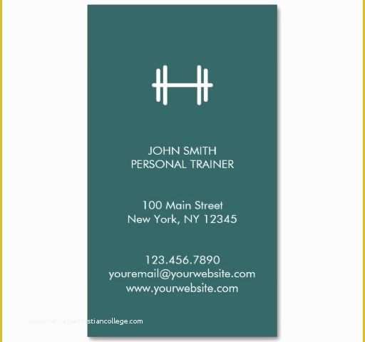 Personal Cards Templates Free Of 283 Best Images About Fitness Trainer Business Cards On