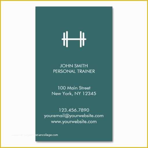 Personal Cards Templates Free Of 283 Best Images About Fitness Trainer Business Cards On