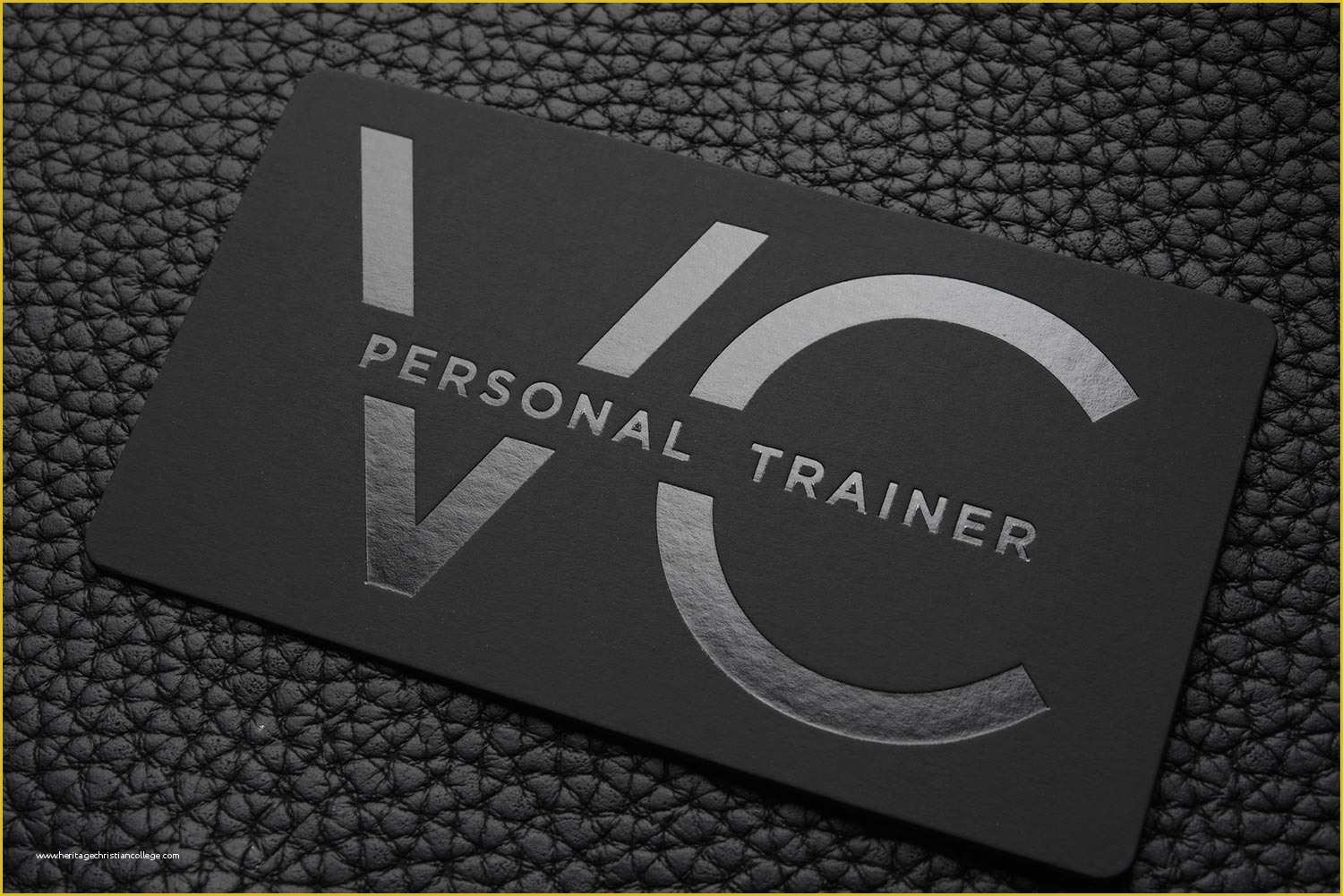 Personal Cards Templates Free Of Free Impressive Hard Suede Personal Trainer Business Card