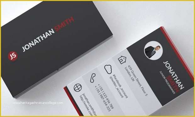 Personal Cards Templates Free Of Personal Business Card Psd