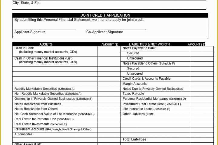 Personal Income Statement Template Free Of 40 Personal Financial Statement Templates &amp; forms