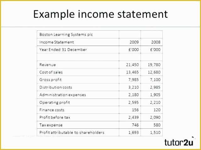 Personal Income Statement Template Free Of In E Projection Template Free In E Statement Template