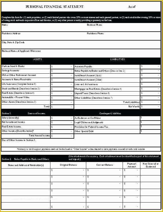 Personal Income Statement Template Free Of Statement Template Word Free Financial Statement Template