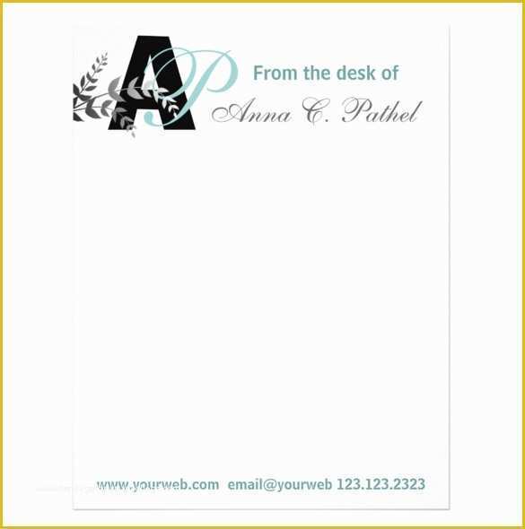 Personal Letterhead Templates Free Download Of 20 Personal Letterhead Templates – Free Sample Example