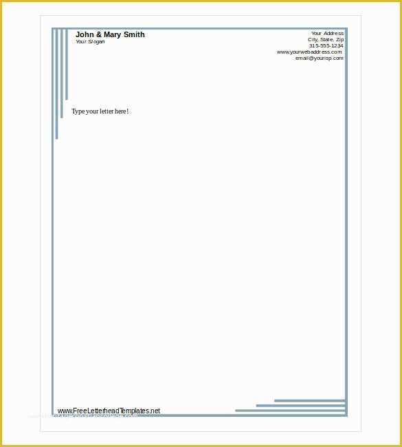Personal Letterhead Templates Free Download Of Free Letterhead Template 22 Free Word Pdf format