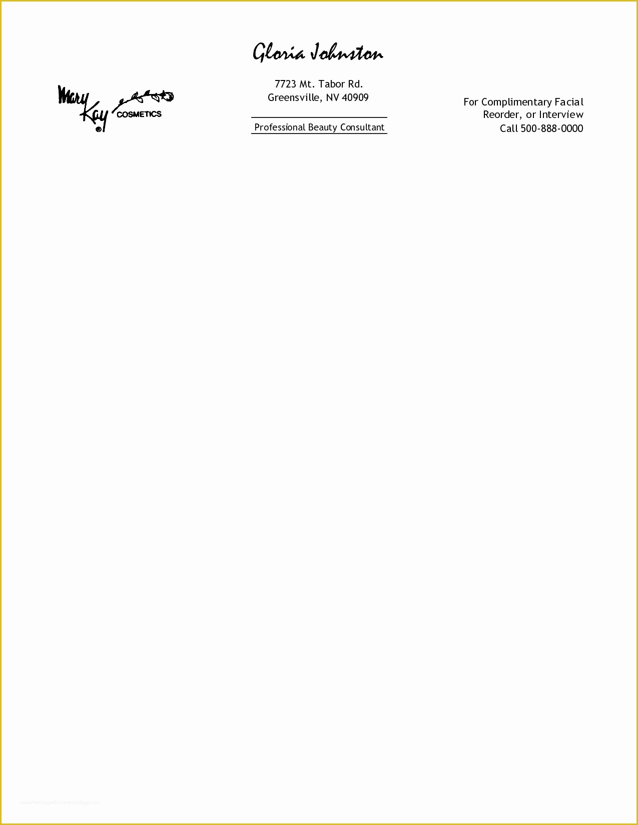 Personal Letterhead Templates Free Download Of Free Personal Letterhead Templates Word