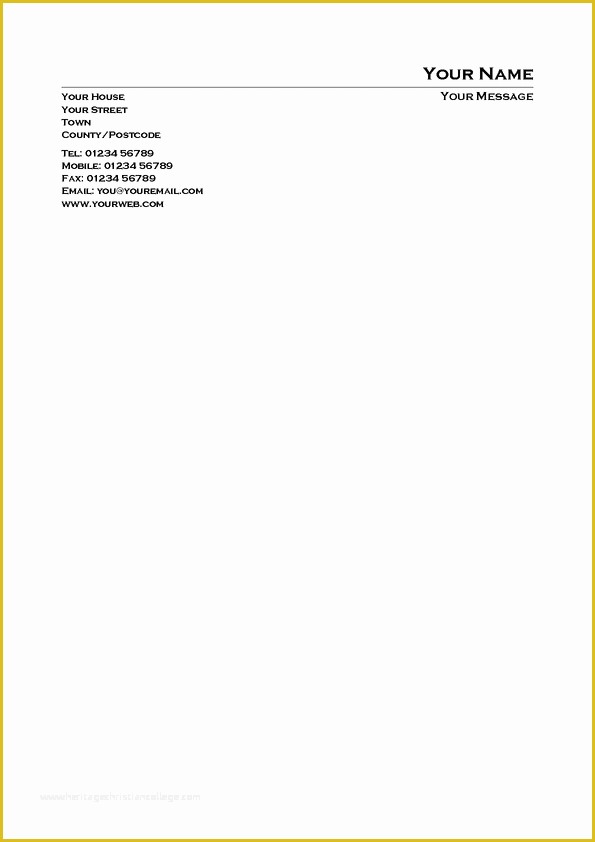 Personal Letterhead Templates Free Download Of Free Personal Letterhead Templates Word Simple Psd