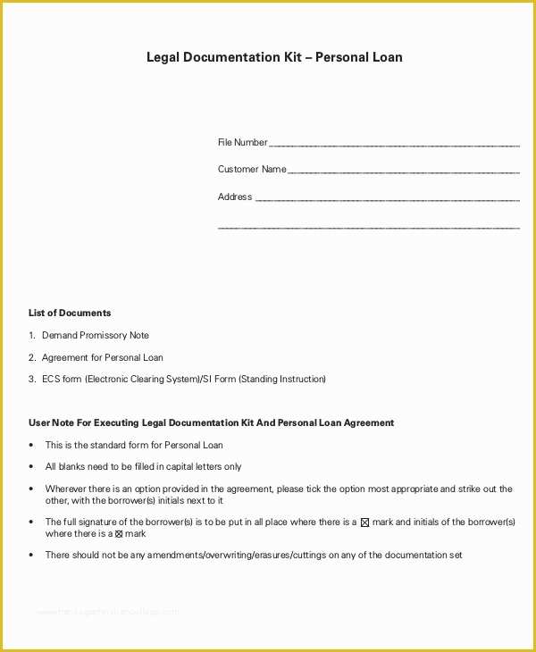 Personal Loan Agreement Template Free Download Of 10 Loan Agreement Templates Word Pdf Pages