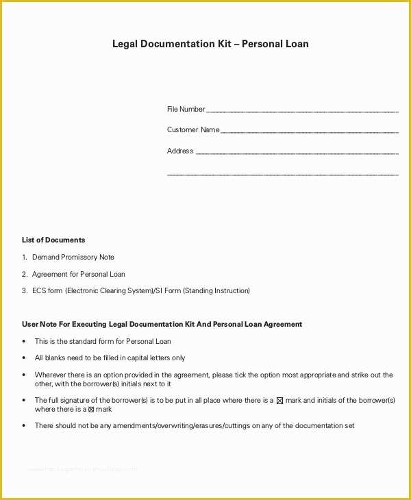 Personal Loan Agreement Template Free Download Of Personal Loan Agreement Template