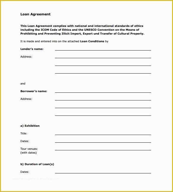 Personal Loan Agreement Template Free Download Of Personal Loan Agreement Template