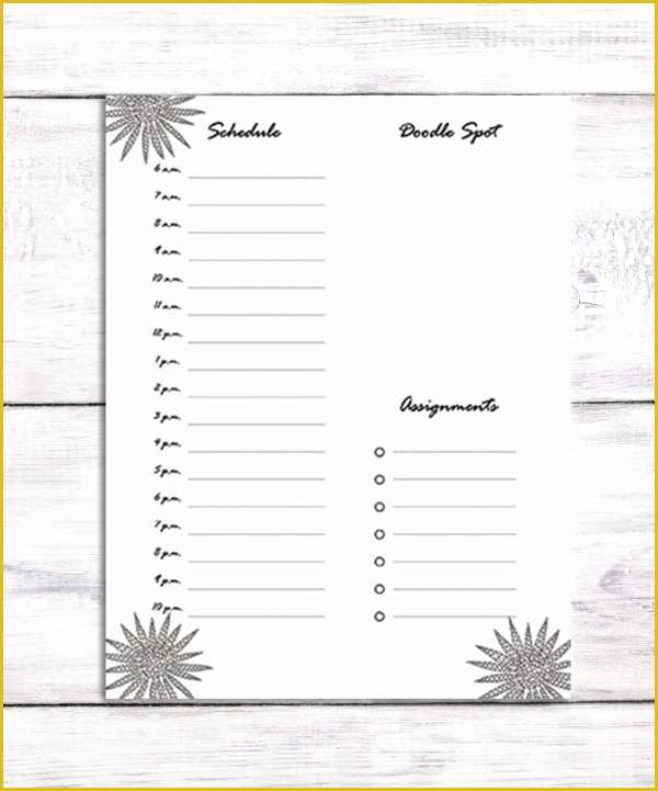 Personal Planner Template Free Of 6 Personal Daily Planner Templates Free Sample Example