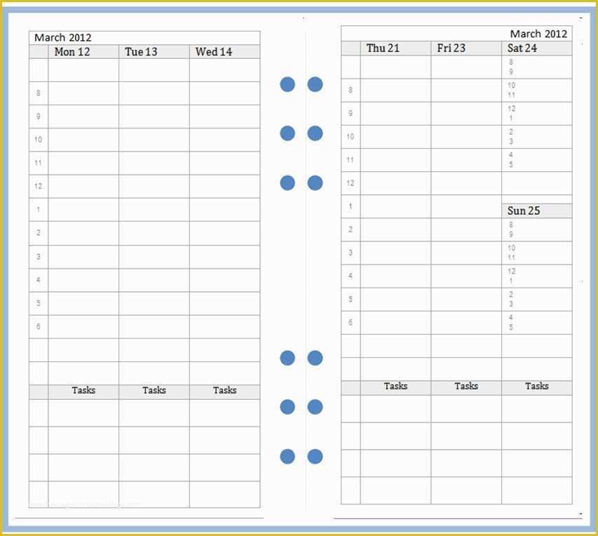 Personal Planner Template Free Of Filofax Templates Invitation Template