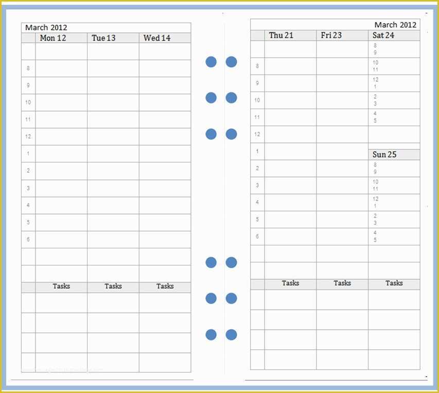 Personal Planner Template Free Of Filofax Templates Invitation Template