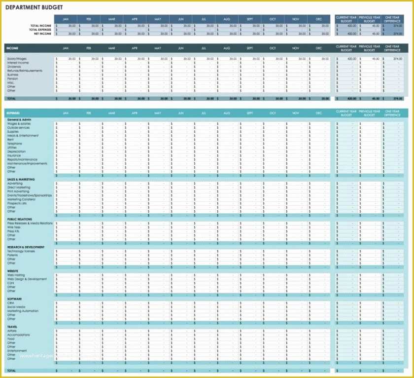 Personal Planner Template Free Of Free Monthly Bud Template 2019 Printable Calendar