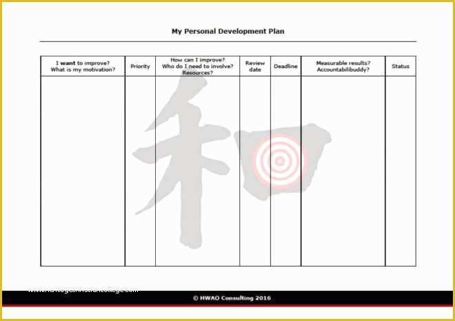 Personal Planner Template Free Of Free Personal Development Plan Template