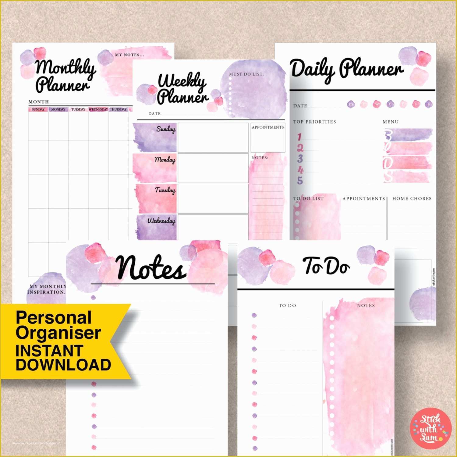 Personal Planner Template Free Of Template for Personal Size Printable Planner Great Insert