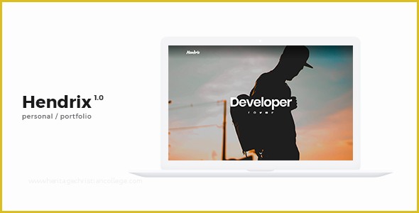 Personal Portfolio Template Free Download Of Hendrix – Personal Portfolio HTML Template