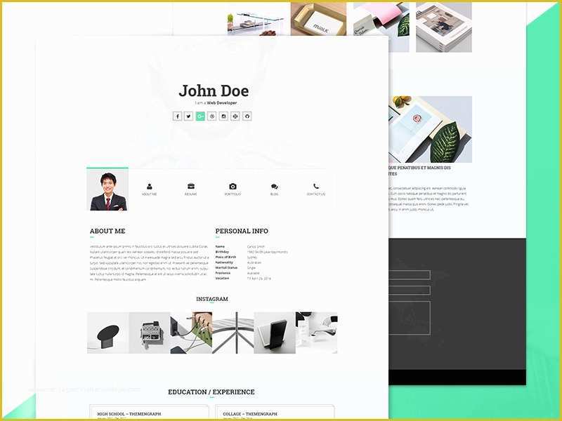 Personal Portfolio Template Free Download Of Howdy Personal Portfolio Template Freebie Download