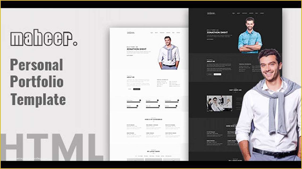 Personal Portfolio Template Free Download Of Maheer Personal Portfolio Template