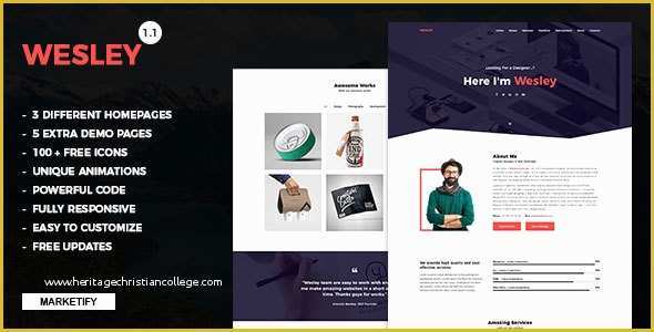 Personal Portfolio Template Free Download Of New Template Wesley Personal Portfolio Template Download