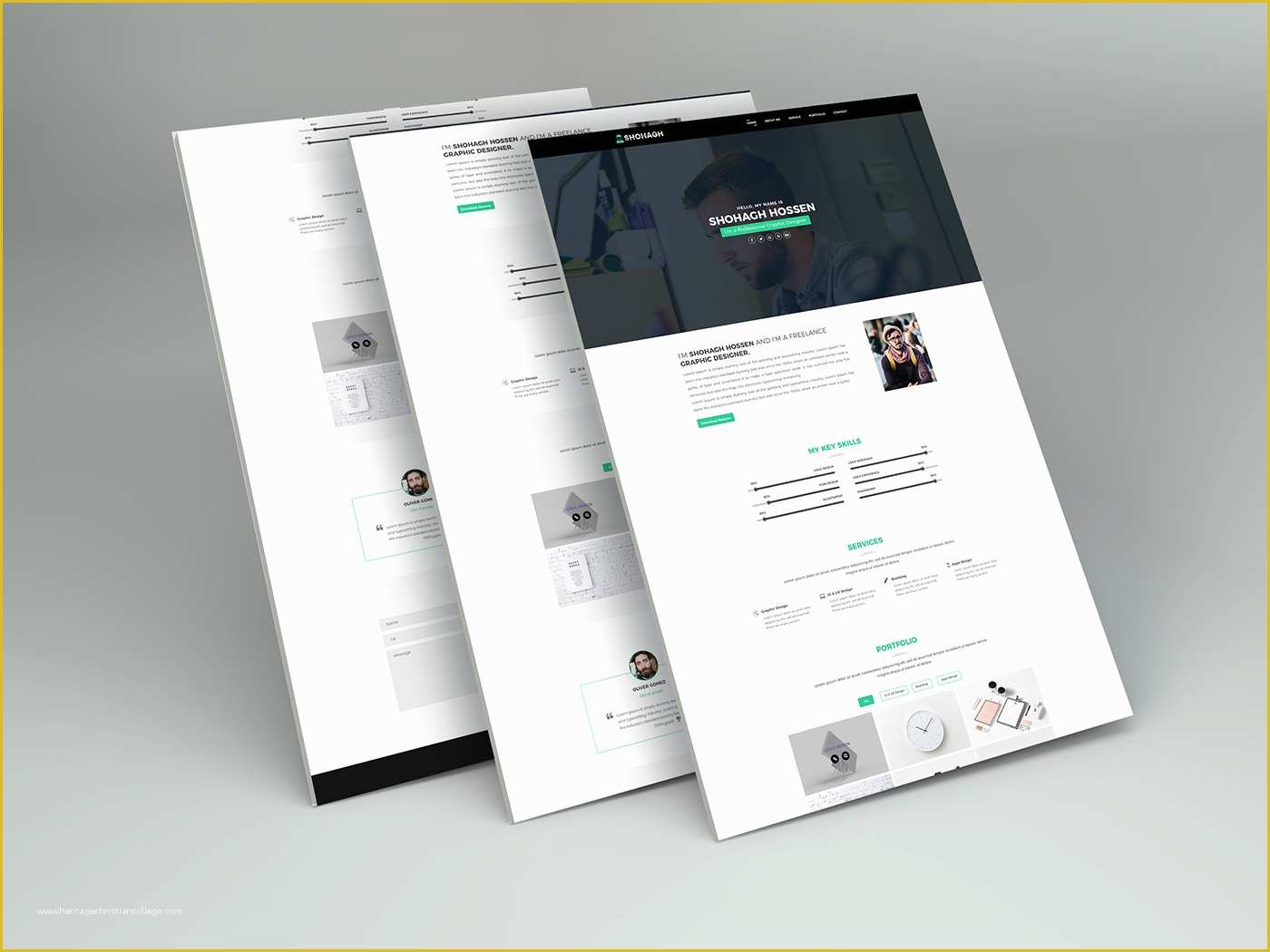 Personal Portfolio Template Free Download Of Personal Portfolio Template Free Download On Behance