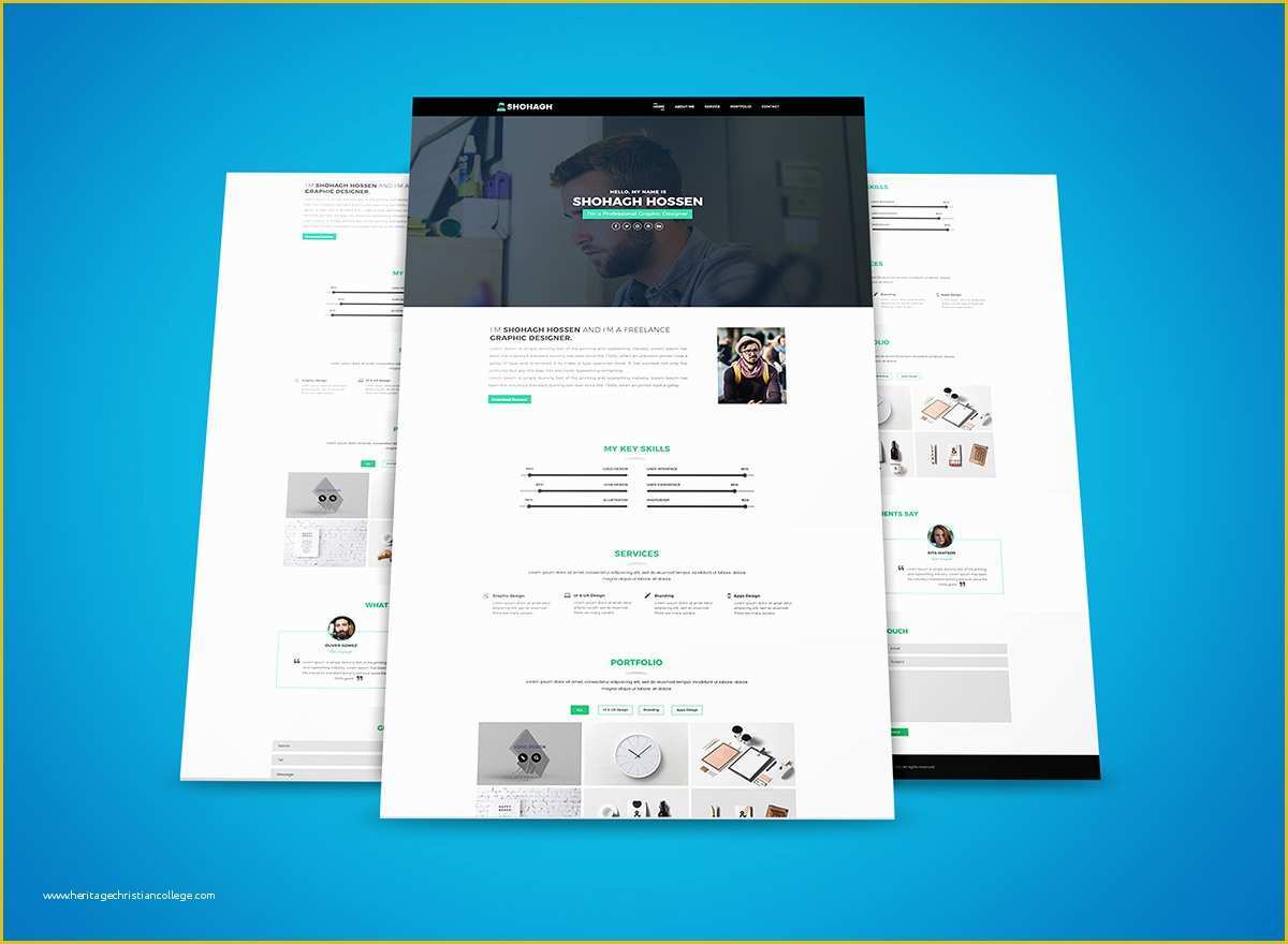 Personal Portfolio Template Free Download Of Personal Portfolio Template Free Download On Student Show