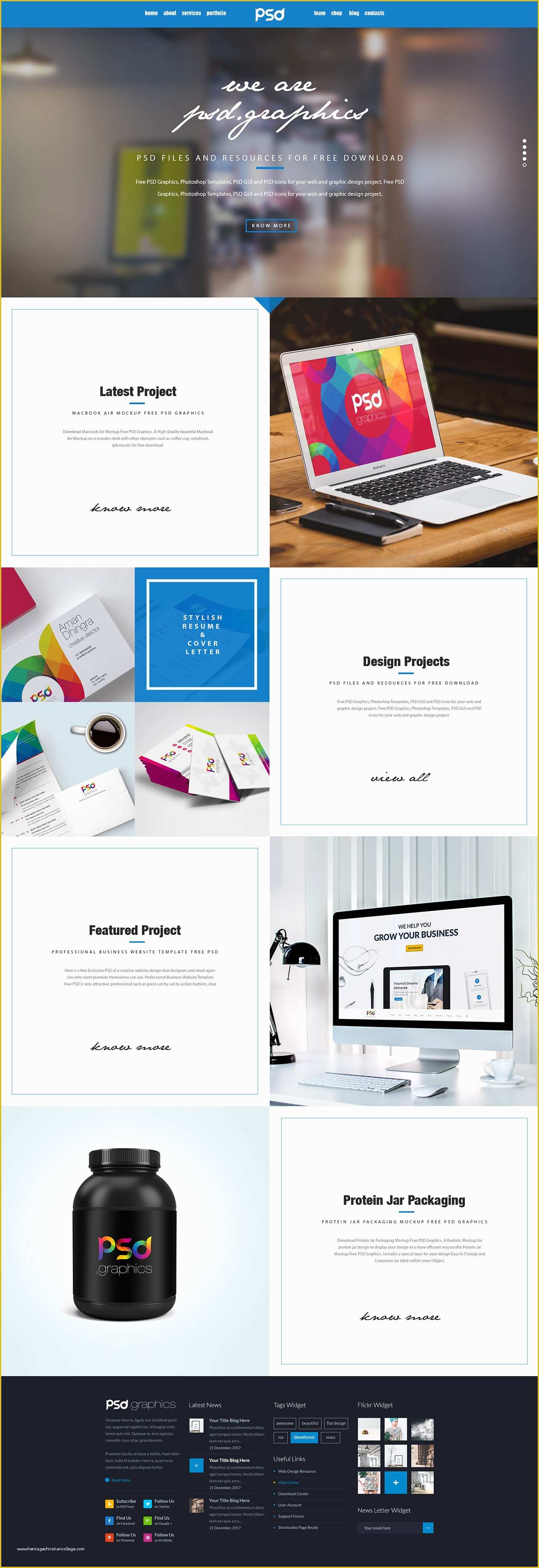 Personal Portfolio Template Free Download Of Personal Portfolio Website Template Free Psd Graphics