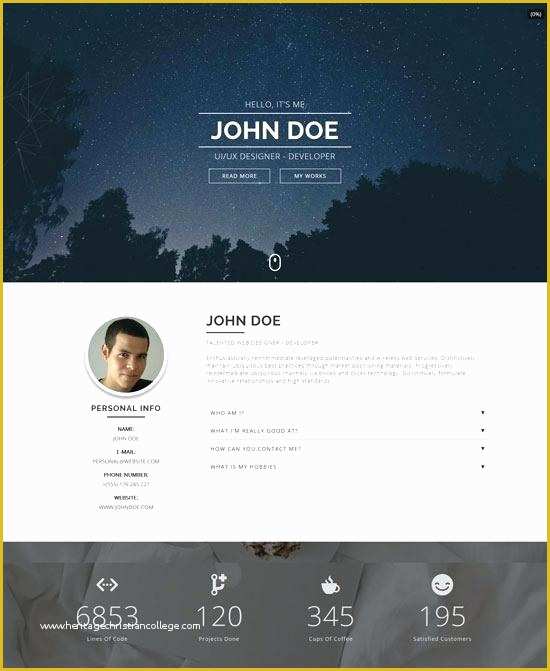 Personal Portfolio Template Free Download Of Portfolio Website Template