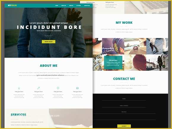 Personal Portfolio Template Free Of 20 Free High Quality Website Template Psds to Download