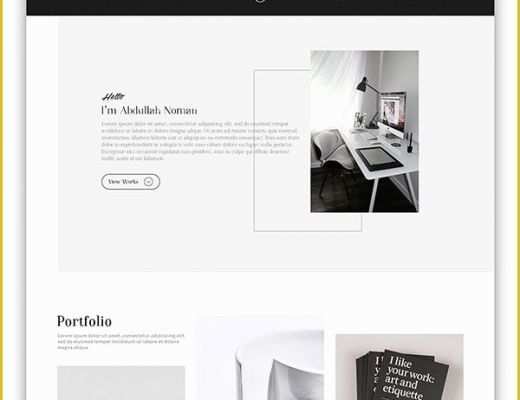 Personal Portfolio Template Free Of 200 Amazing Free Psd Website Templates