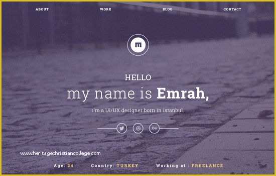 Personal Portfolio Template Free Of 22 Fresh Free Templates In HTML Css and Psd February 2015
