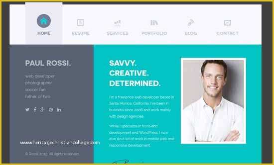 Personal Portfolio Template Free Of 50 Best Personal Website Templates Free &amp; Premium