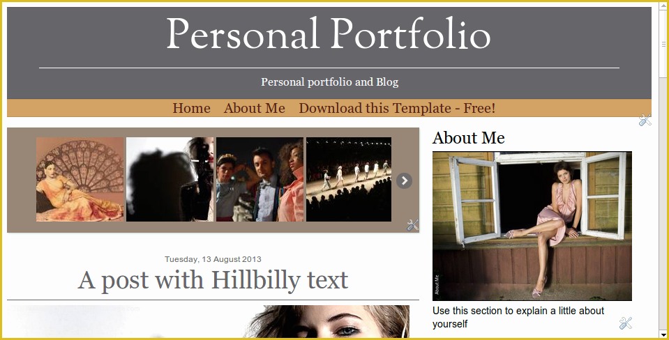 Personal Portfolio Template Free Of Blogger Buster Free Blogger Template Responsive Portfolio