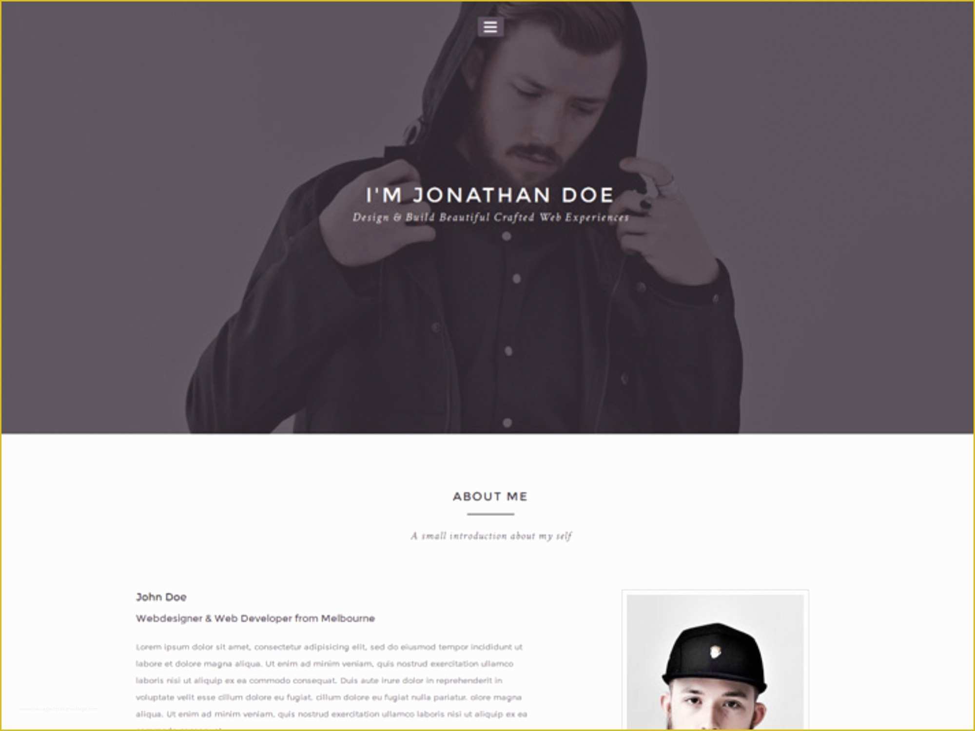 Personal Portfolio Template Free Of Folio Personal Portfolio Template Designstub