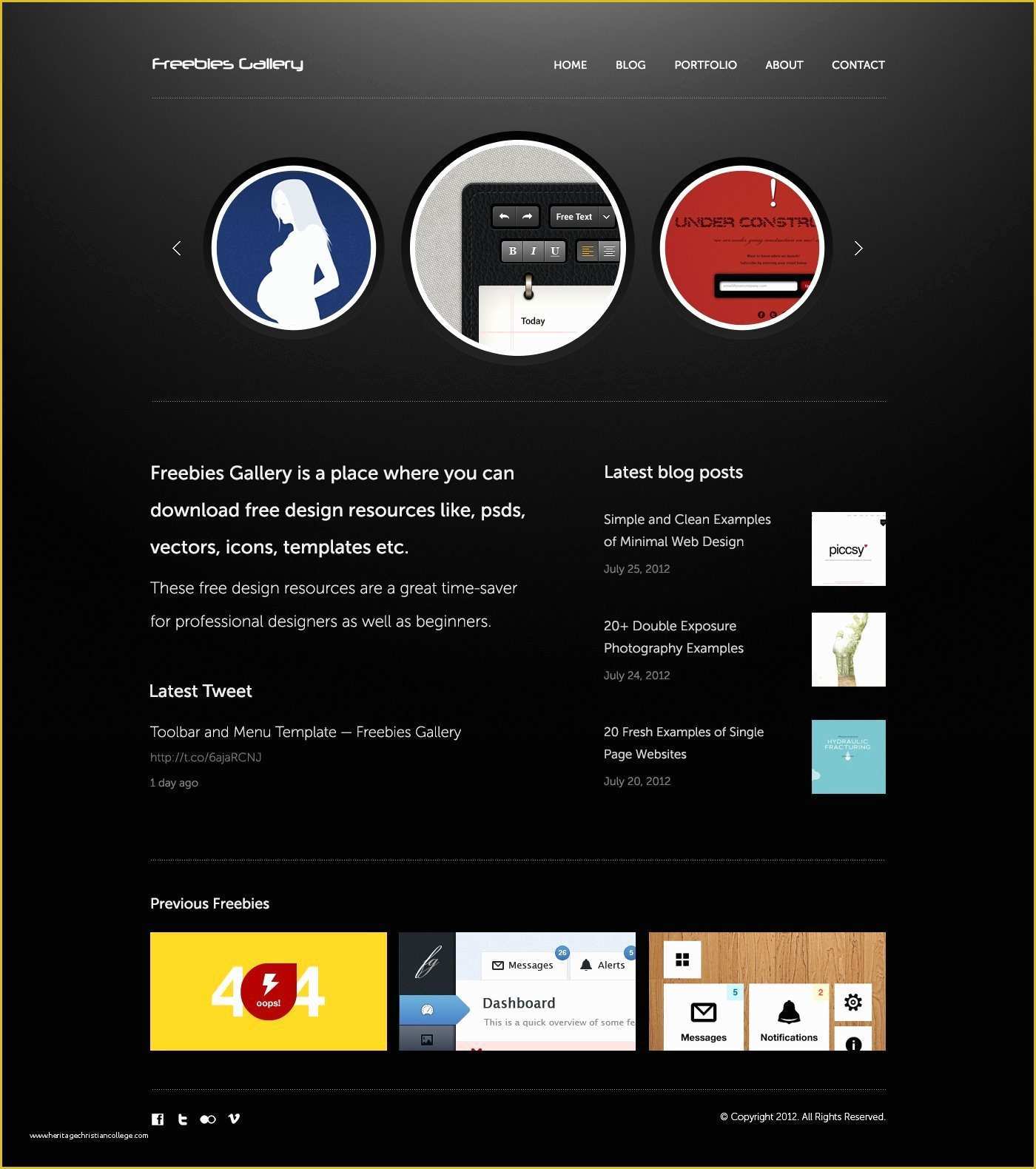 Personal Portfolio Template Free Of Free Free Personal Portfolio Website Psd Template Psd