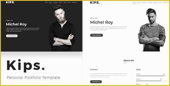 Personal Portfolio Template Free Of Kips – Personal Portfolio Template – Download Nulled themes