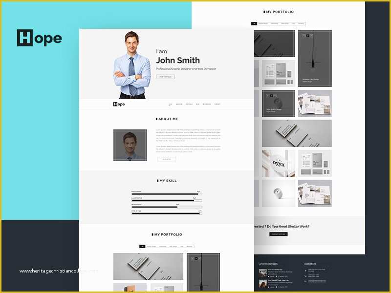 Personal Portfolio Template Free Of Latest Psd Website Templates Part 10