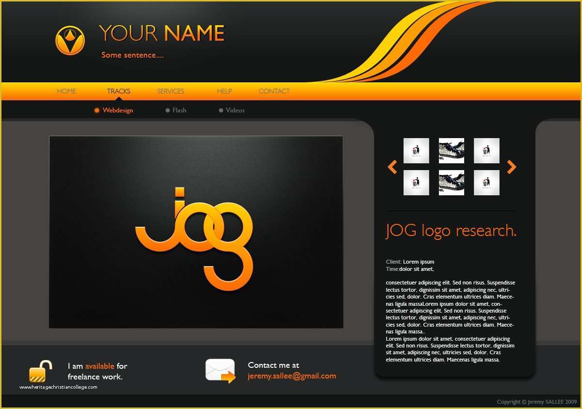 Personal Portfolio Template Free Of Personal Portfolio Template by Lemex On Deviantart