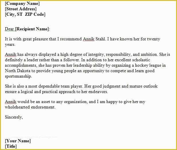 Personal Reference Letter Template Free Of 40 Awesome Personal Character Reference Letter
