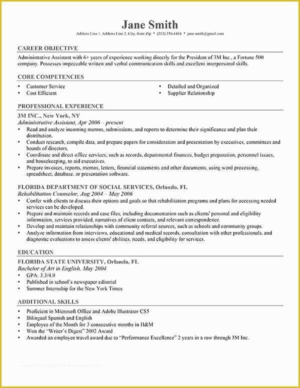 Personal Resume Template Free Of 80 Free Professional Resume Examples ...