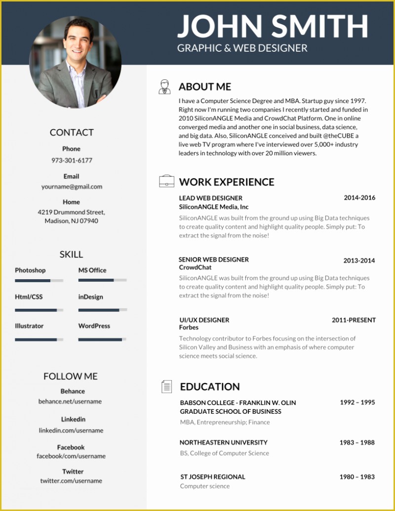 Personal Resume Template Free Of Image Result for Best Resume Templates Ui