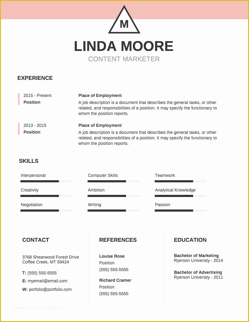 Personal Resume Template Free Of Infographic Resume Template Venngage