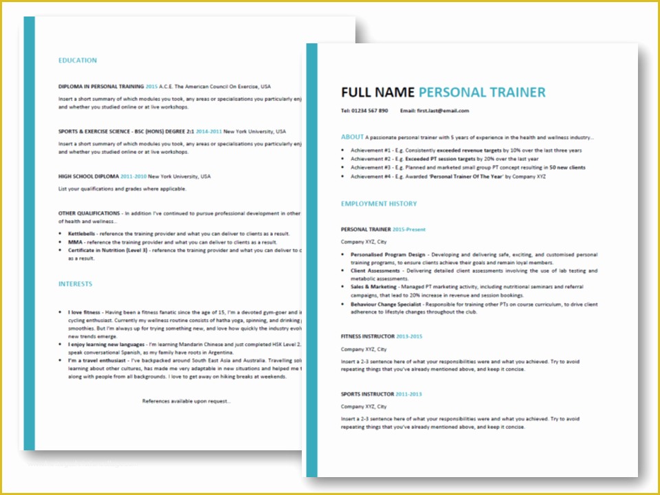 57 Personal Resume Template Free