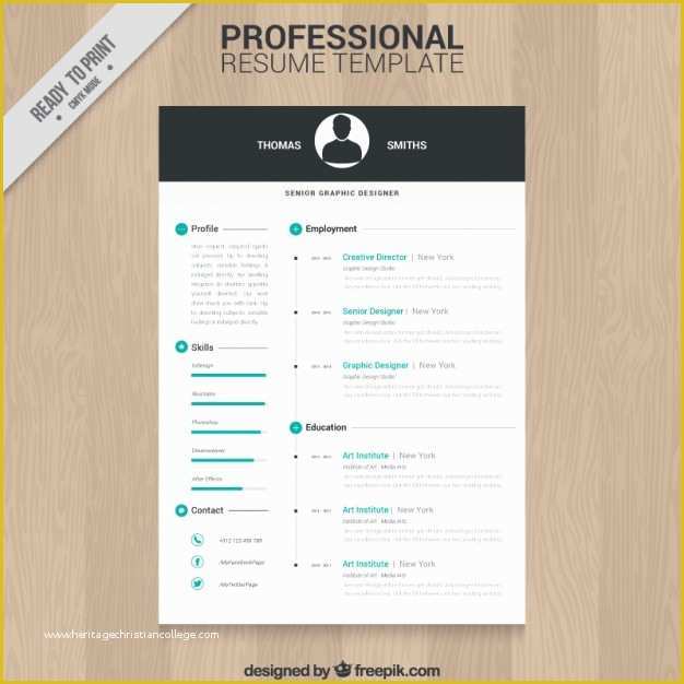 Personal Resume Template Free Of Professional Resume Template Vector