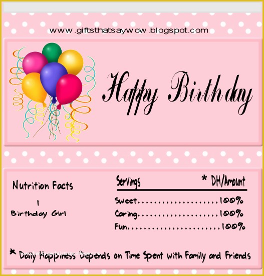 Personalized Candy Wrapper Template Free Of Gifts that Say Wow Fun Crafts and Gift Ideas Free