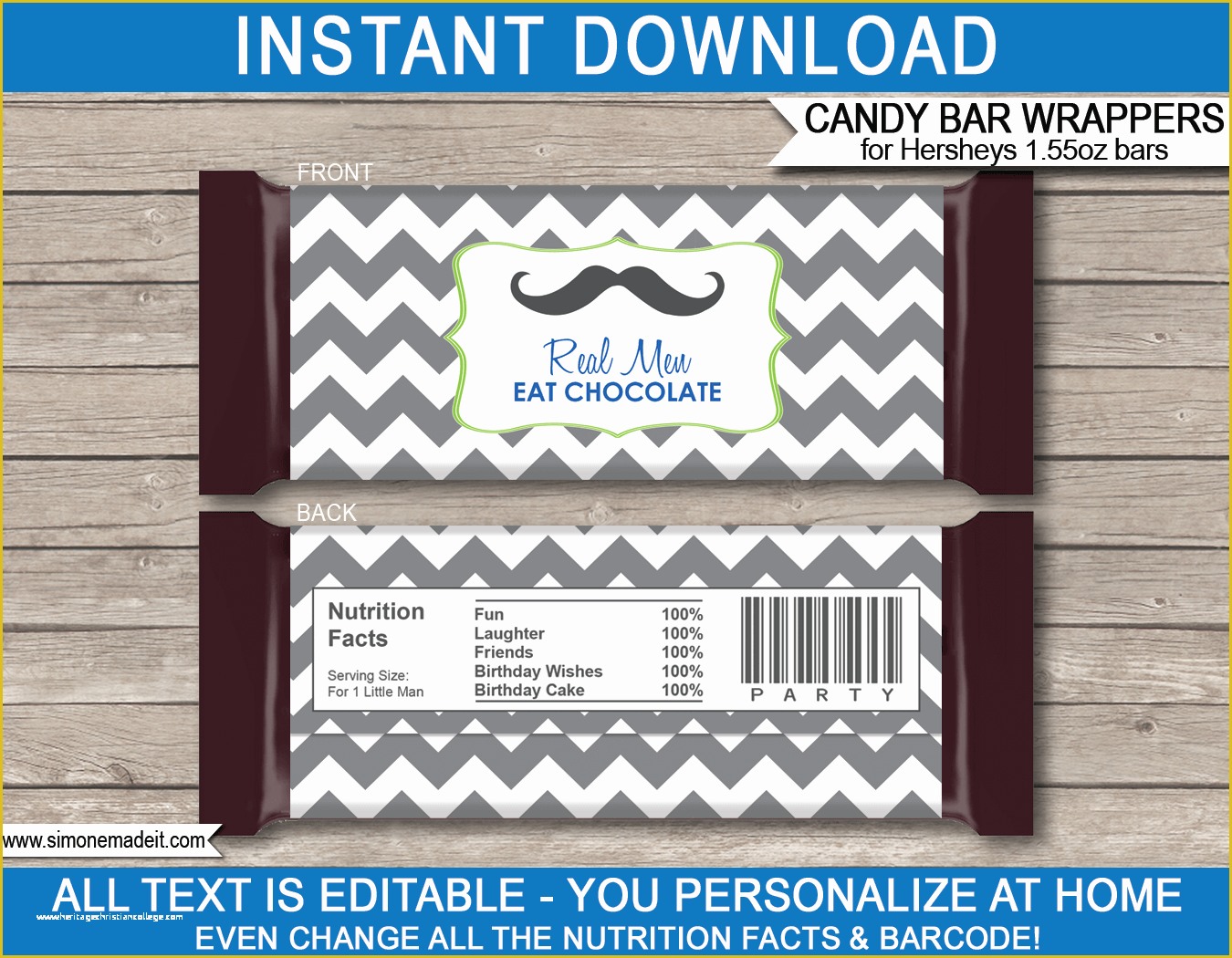 free hershey candy bar wrapper template for word