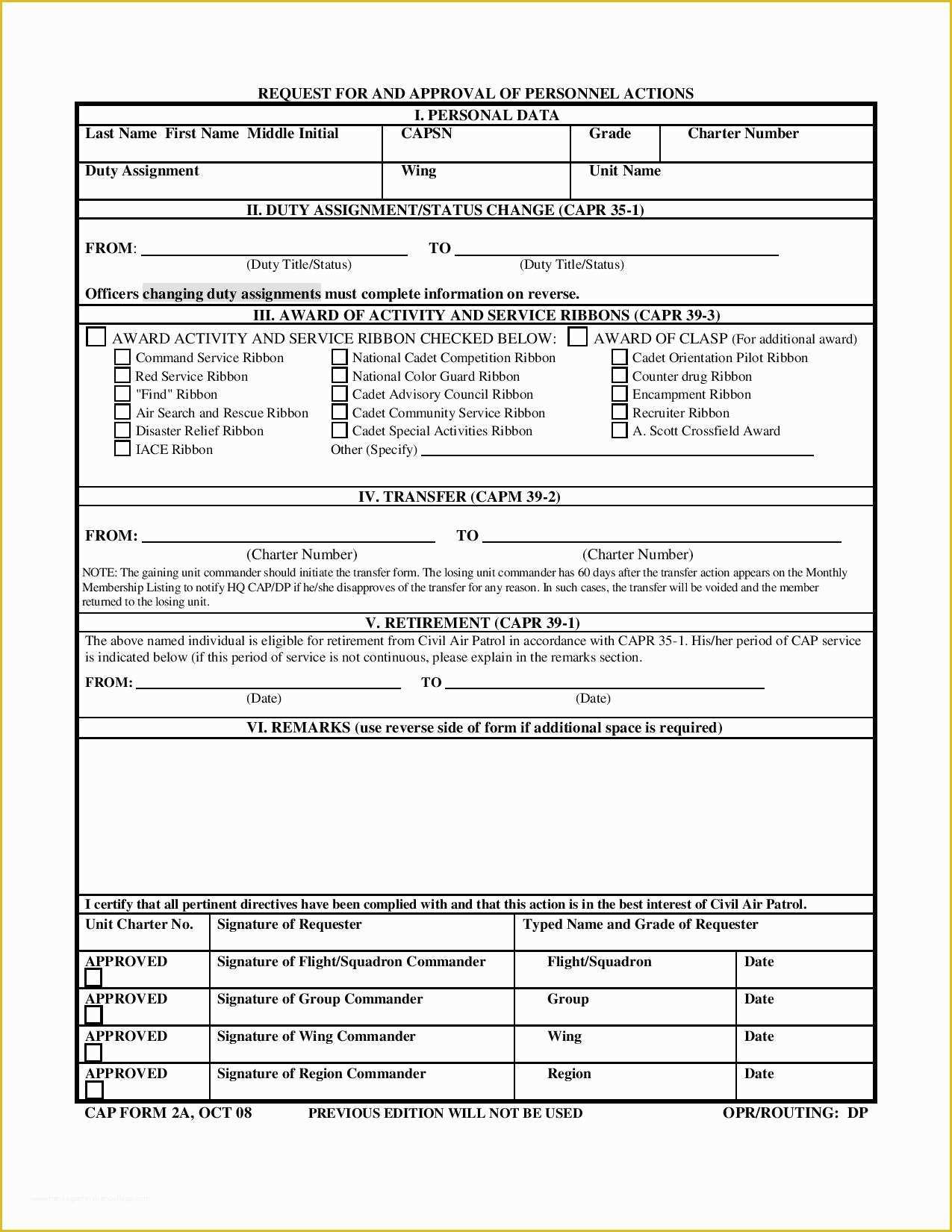 Personnel Action form Template Free Of 29 Personnel Action form Templates