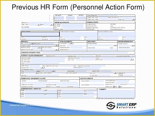 Personnel Action form Template Free Of Automating Personnel Action Requests for Peoplesoft